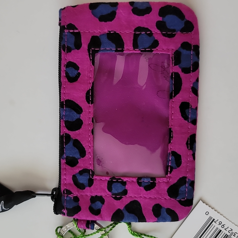 Vera Bradley Zip ID Leopard Spots - Picture 3 of 5